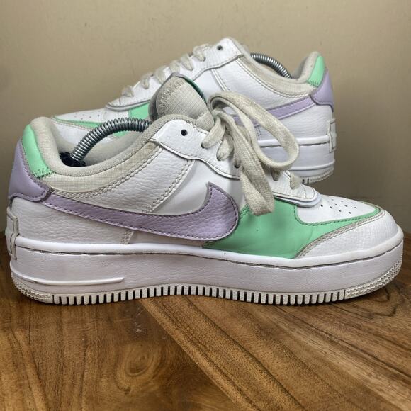 Nike Air Force 1 Shadow Infinite Lilac Womens White Purple Size 8 Shoes Sneakers - Picture 5 of 10